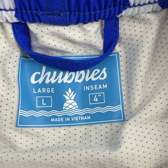 Chubbies The Braves Shorts Mens Large 3.5” Classic Swim Trunk USA Mesh Lined - Picture 6 of 8